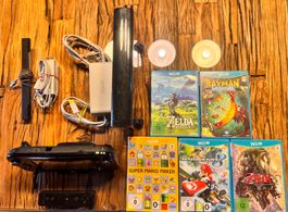 Wii-U mit Zelda Twilight Princess HD und weiteren games