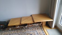 3er Set Beistelltische/Clubtische Buche