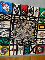 Grosses Foulard BIMBA Y LOLA Design Kunst 115 x 115