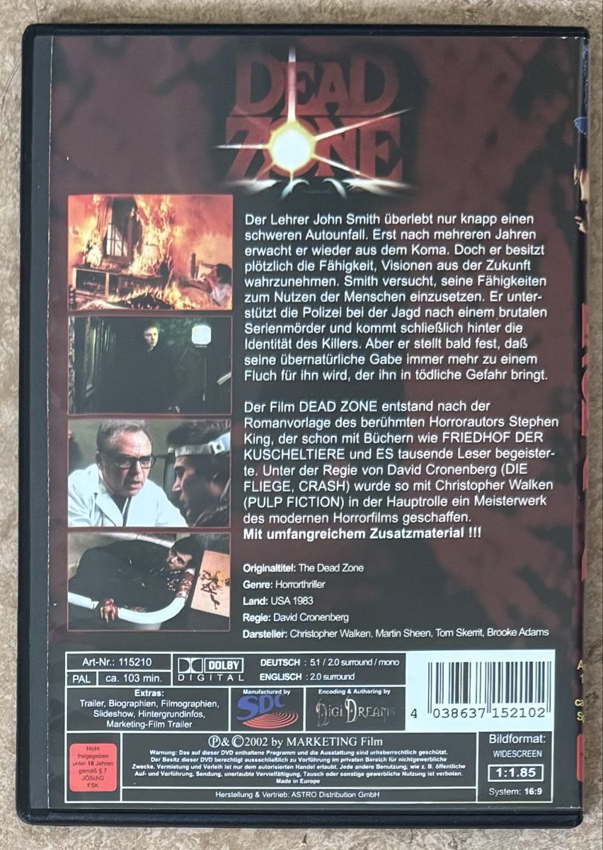 Alle DVDs: DEAD ZONE – Neu (gemäss Beschreibung) aus Dietikon von AndreaSch01 1