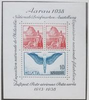 B20A) 1938 Aarauer Sonderblock postfrisch Kt 90
