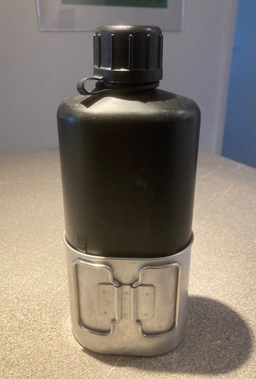 Gourde Militaire Italienne Aluminium 6L - Bidon Armée Italienne - Occasion