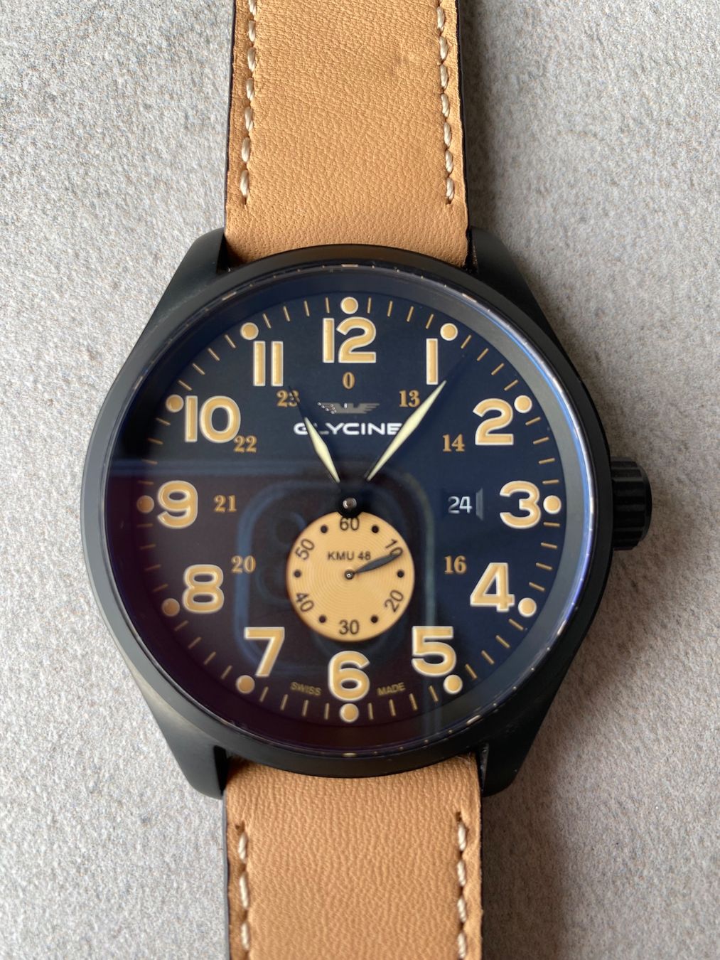 Glycine Uhren: GLYCINE COMBAT KMU Automatic ø46 – Gebraucht aus Ligerz von Watchin