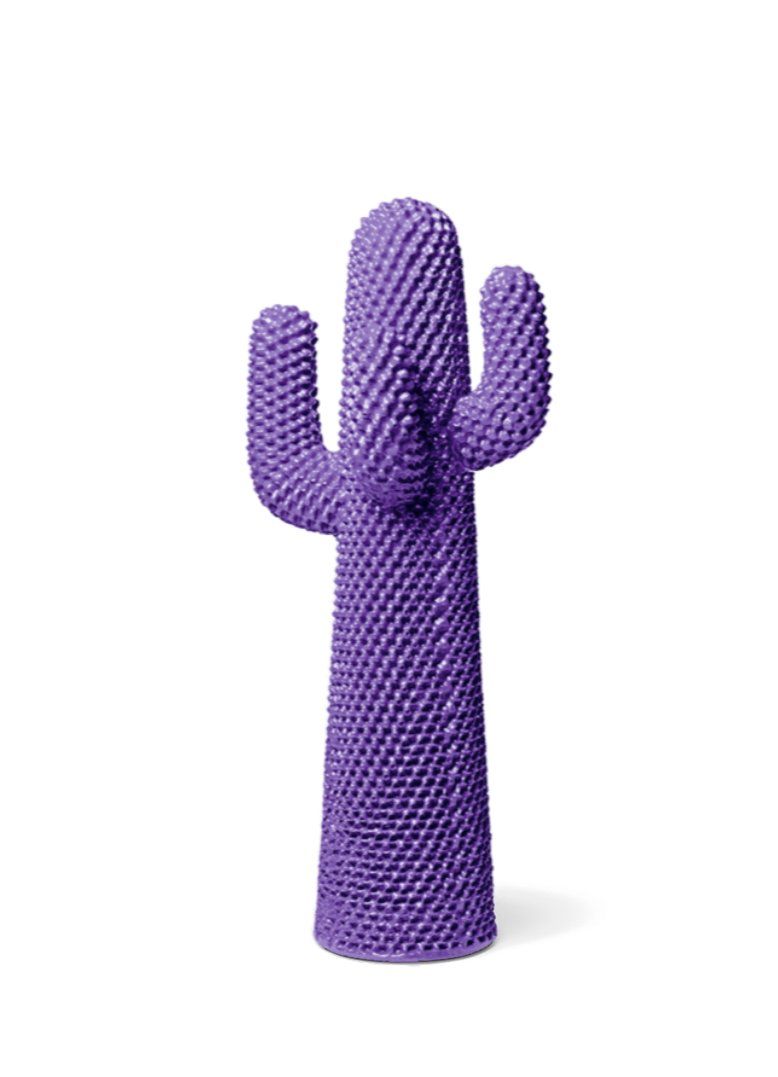 Statuette: Gufram CACTUS Ultraviolet – Nuovo e nell'imballaggio originale da Zürich venduto da paristurin