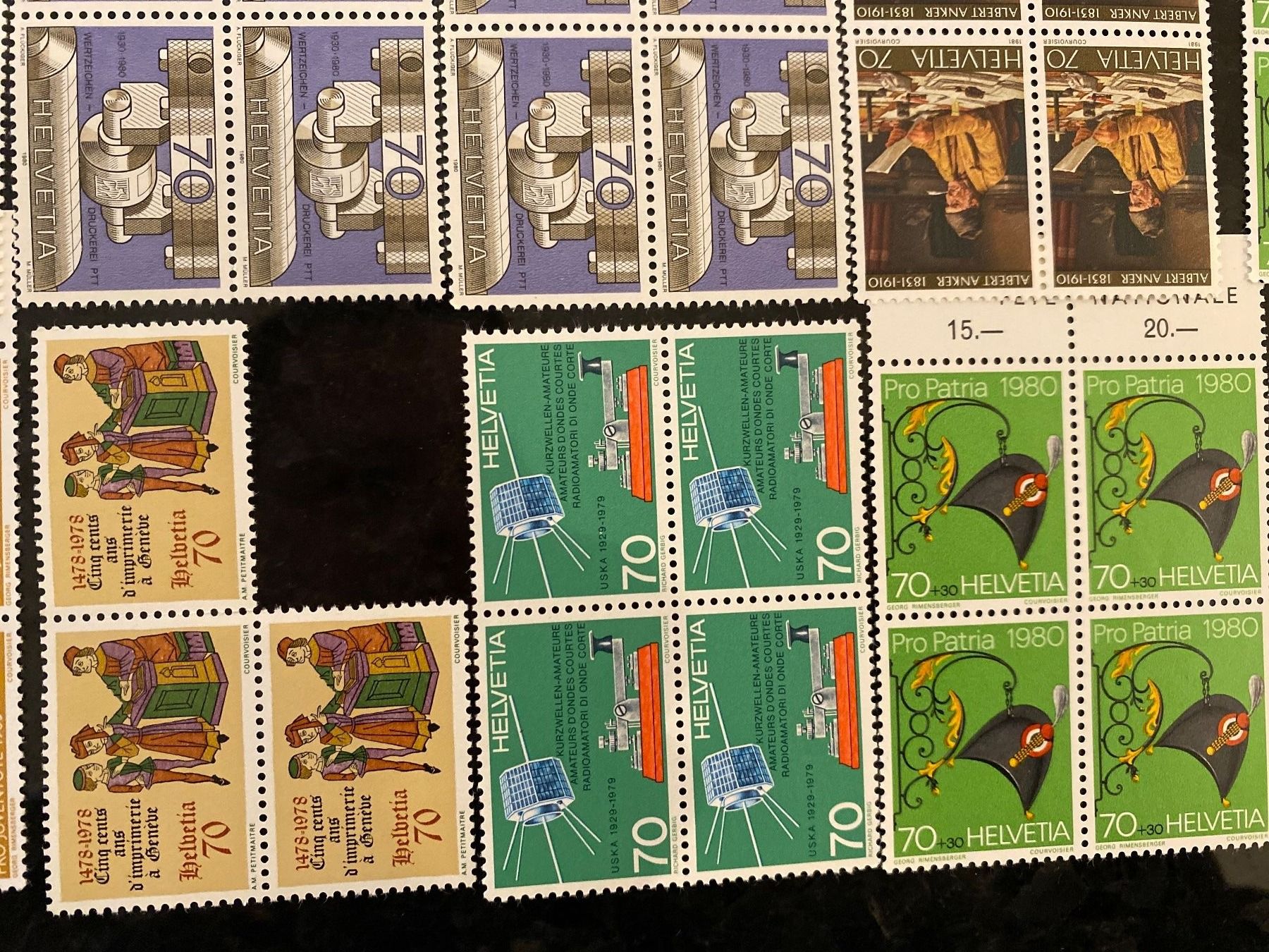 Tutti i francobolli: 74.9Fr Frankaturware postfrisch ungestempelt Blöcke Sammlung – Nuovo (secondo la descrizione) da Wil SG venduto da Chefsugus 2