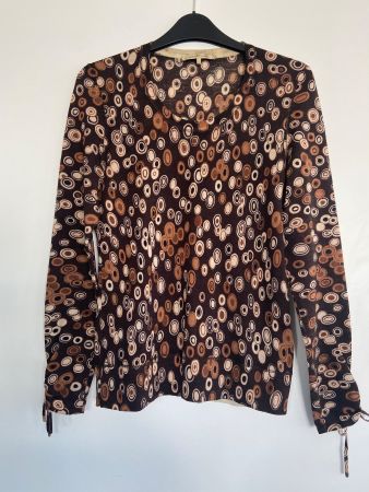 Damen Luxus Pulli Gr.36 feinste100% Merinowolle, braun/beige