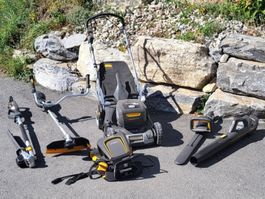 Lot outils de jardin Stiga batterie neuf