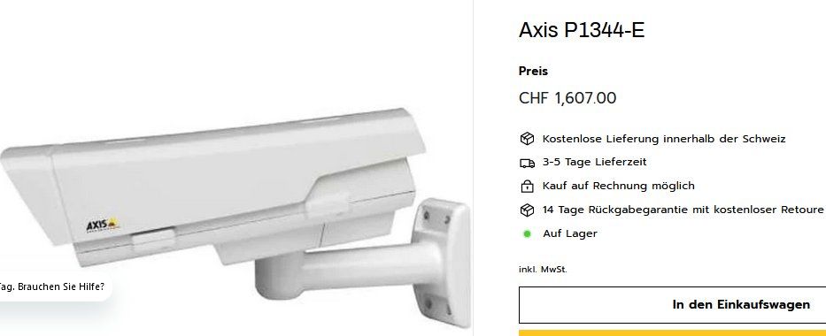 Videocamere: Axis Communications P1344-E Outdoor IP Kamera / caméra – Usato da Collonges venduto da arashee 5