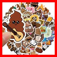 Kacke Scheisse Emoji Braun Shit Durchfall 50 tlg Stickerset