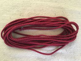 Kordel in weinrot 5 Meter, 4 mm Durchmesser zum basteln