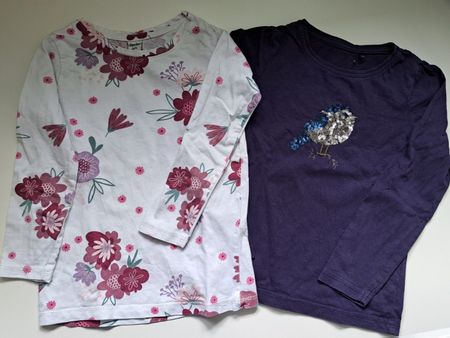 2 Langarm Shirts von DopoDopo (Takko) Grösse 98