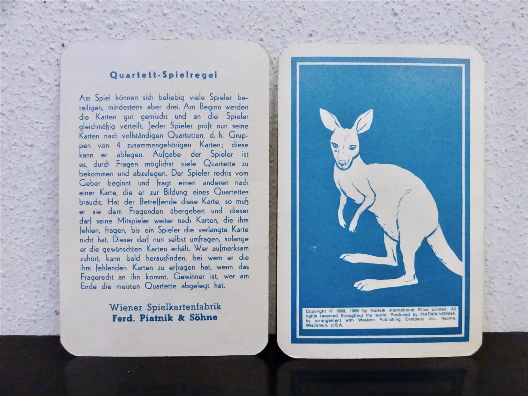 Giochi: schönes altes Quartett SKIPPY KÄNGURU – Usato da Kerzers venduto da wisaundso 9