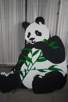 Grosser Panda-Bär Wand-Aufsteller (Holz) – Studio-Auflösung