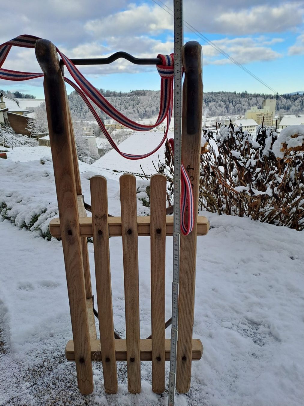 Xilografie: Davoser Holzschlitten - 72 cm – Usato da Schöftland venduto da sil_bn9x 1
