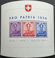 1936 Pro Patria Block ** SBK 140.- günstig