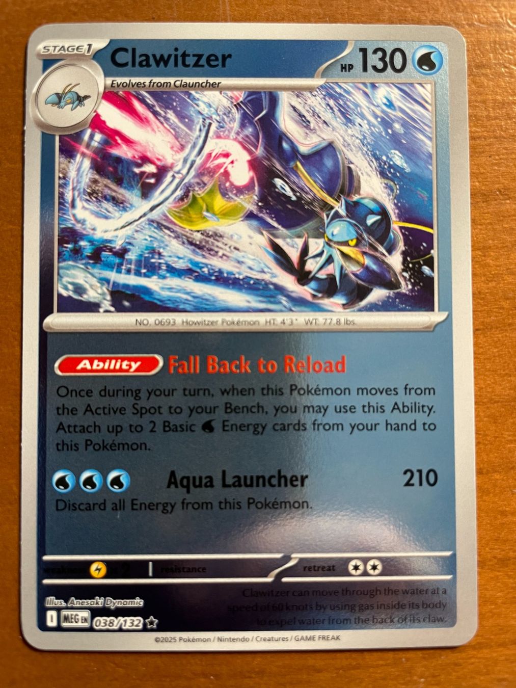 Pokémon Carte collezionabili: Pokemon Clawitzer Reverse (Versand gratis) – Nuovo (secondo la descrizione) da Chur venduto da Angerson