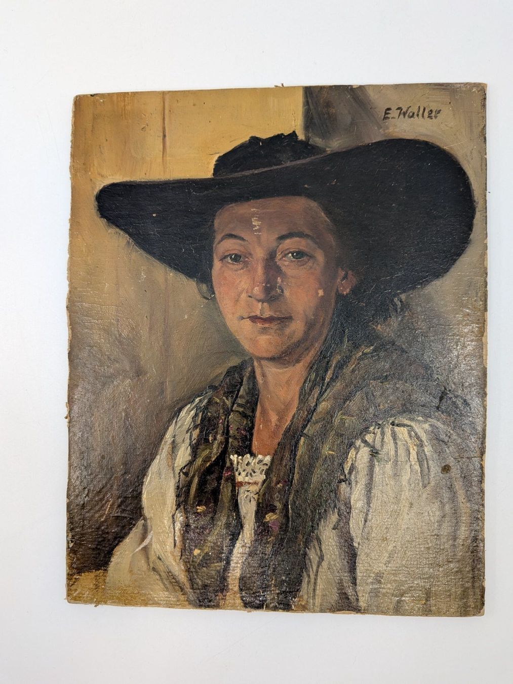 Gemälde: Gemälde Portrait signiert E. Waller – Gebraucht aus Emmen von magelan 1