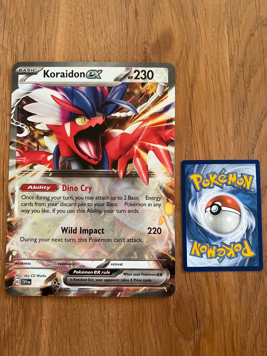 Pokémon Sammelbilder & Trading cards: Pokemon Koraidon ex - Maxi – Neu (gemäss Beschreibung) aus Genève von PokeMax