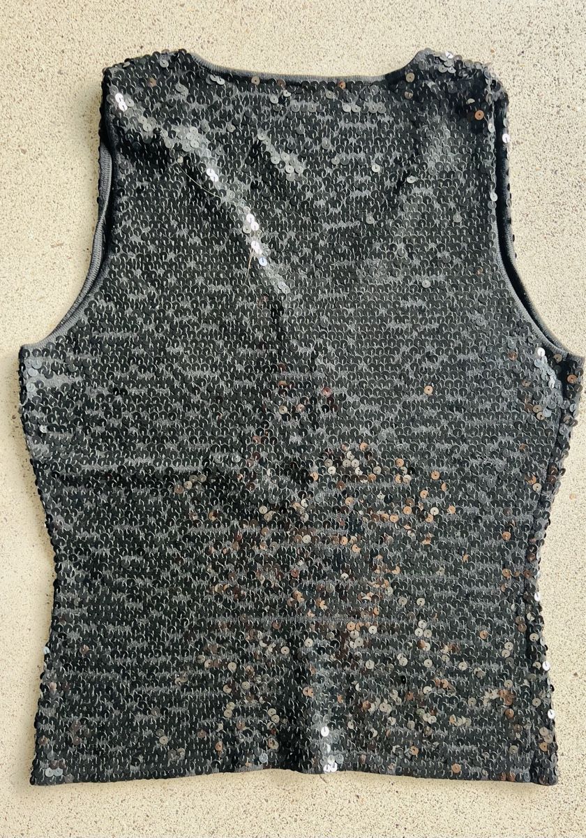 Tops: Pailettentop schwarz, Gr. 38 – Neu (gemäss Beschreibung) aus Richterswil von Solemare47Nicole 1