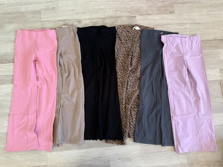 Lot de 6 pantalons leggings couleurs variées divers