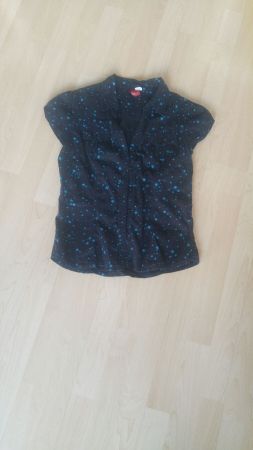 Hübsche Kurzarm-Bluse, Sternenprint
