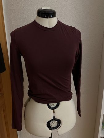 SDS Longsleeve Shirt, Grösse S, Burgunderrot