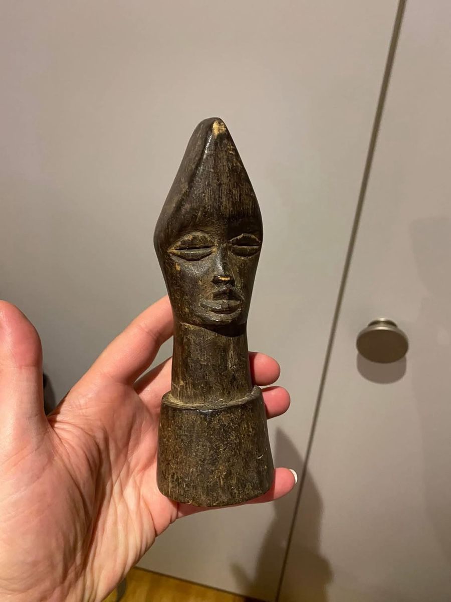 Statuette: Tête janus ethnie Dan – Usato da Grand-Lancy venduto da sellart 2