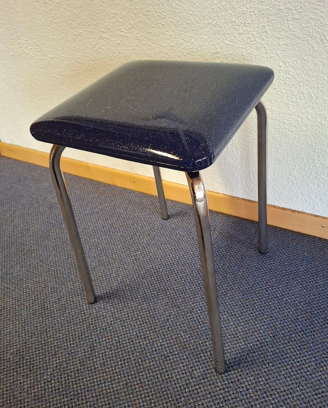 Sgabelli: Hocker (3Stk) Glitzer blau NEU! – Nuovo (secondo la descrizione) da Suhr venduto da SAF-Restposten 2