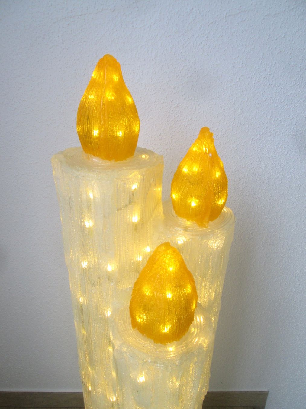 Lampade: Elektrische Plexiglaskerzen – Usato da Sementina venduto da babucia 1