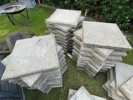 Gartenplatten Beton grau 50x50cm