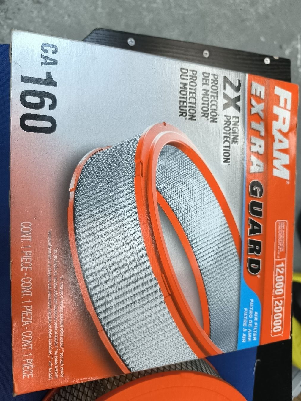 Toutes les pièces auto: FRAM Extra Guard CA160 Luftfilter neu Div Mopar 1946 - 2003 – Neuf avec emballage d'origine à Oberwil b. Zug par Gto469 2