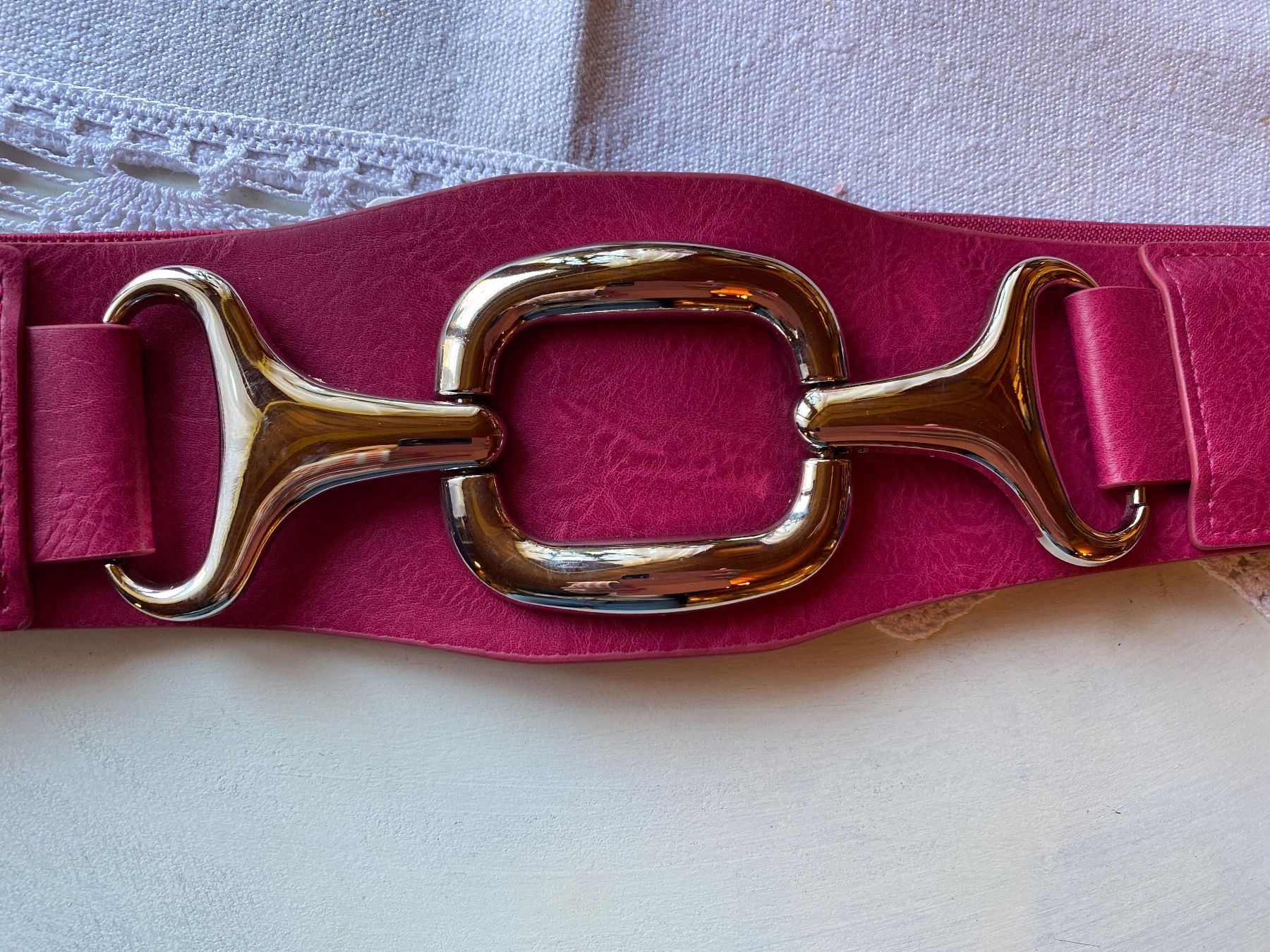 Cinture: DAMEN GÜRTEL -STRETCH-PINK – Nuovo e nell'imballaggio originale da Meienried venduto da ManuelaBoutique 1