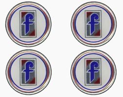 Pininfarina Nabendeckel Aufkleber Sticker 48mm 4er Set