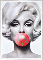 Death NYC Ltd Ed Pop Art Druck " Vuitton Bubble Gum Monroe