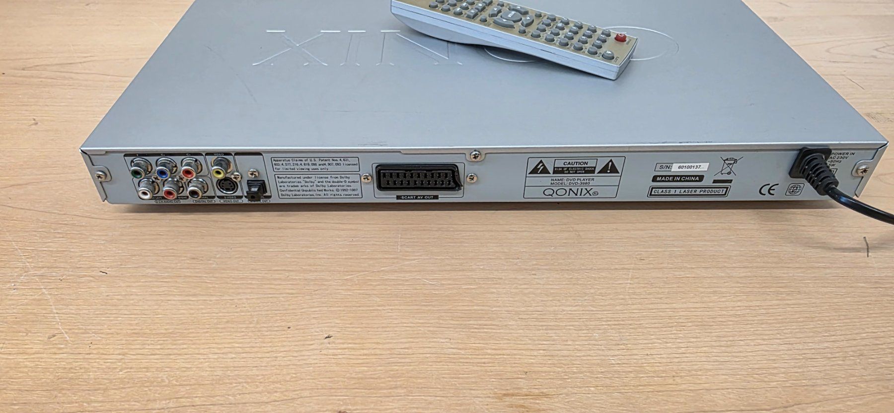 Tutti i DVDs: DVD Player Qonix  DVD 3980 – Usato da Elgg venduto da computerbrocki 1