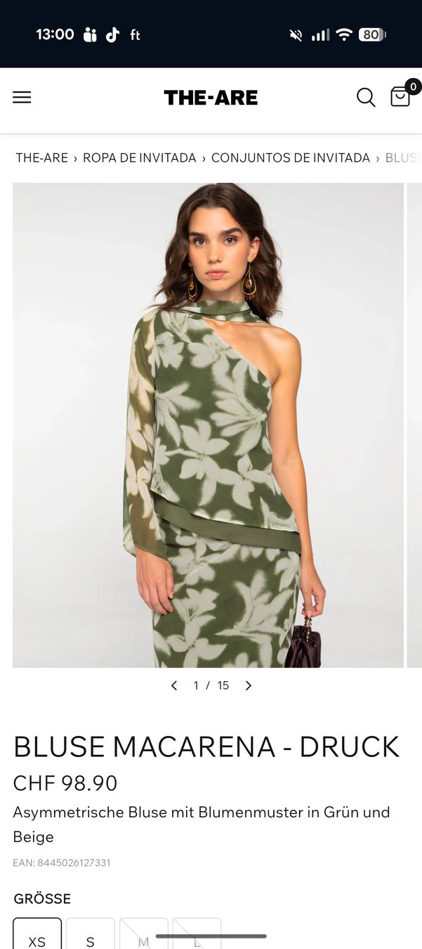 Camicette: Designer Bluse The Are "Macarena" asymmetrisch – Nuovo e nell'imballaggio originale da Luzern venduto da Leabitzi 2