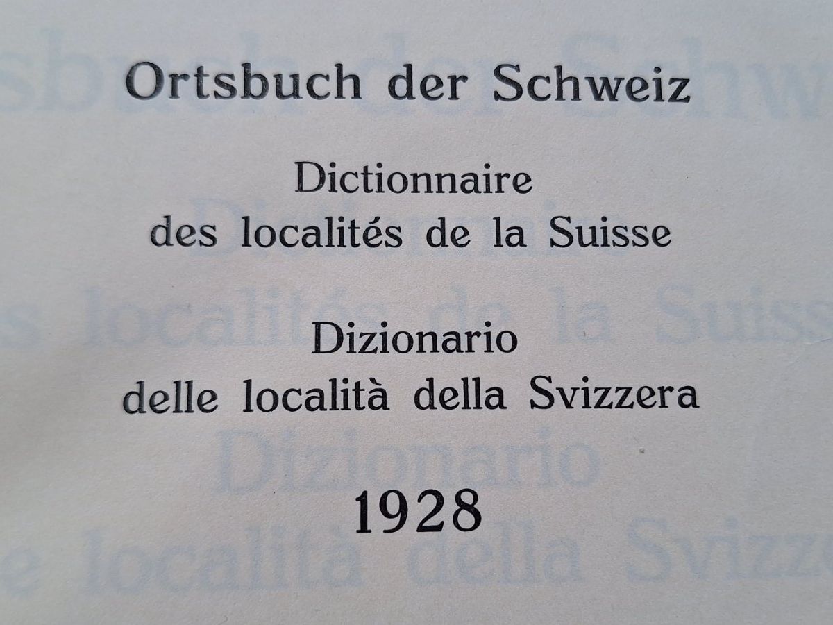 Libri: ORTSBUCH DER SCHWEIZ 1928 – Usato da Huttwil venduto da Kunterbuntli 1