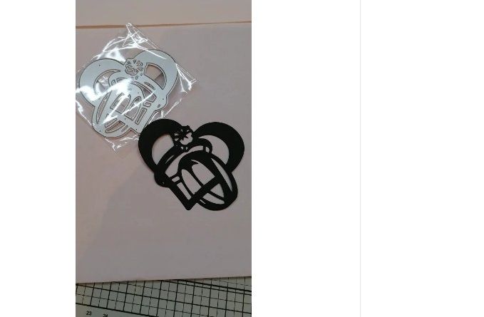 Schablonen: Neue Stanzschablone Hochzeit / Verlobung – Neu und originalverpackt aus Effretikon von wenuss 2