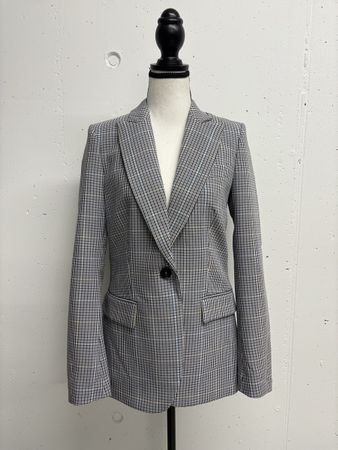 Tommy Hilfiger Blazer Gr. 36 Kariert blau weiss