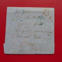 1857, Brief von SAMADEN (GR) nach Deutschland.