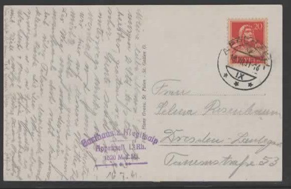 Cartoline postali: Schrennenweg m. Unterstrich   (M – Usato da Ruggell venduto da Masescha 1