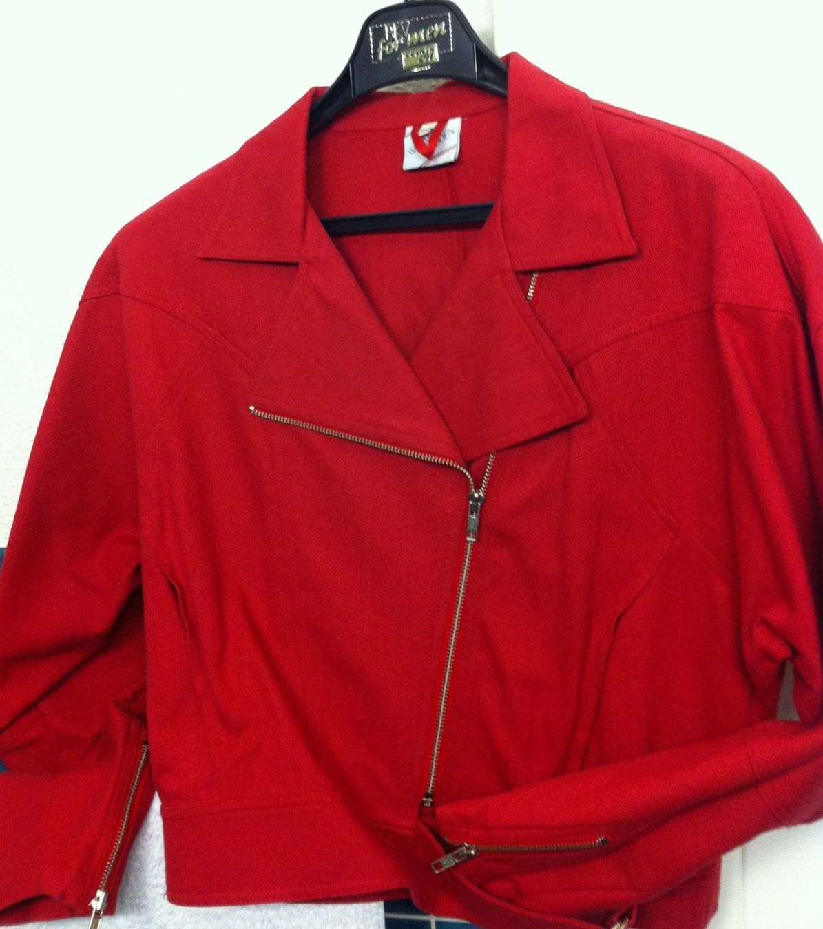Giacche: Lässige Jacke im Bikerstil mit Leinen – Nuovo (secondo la descrizione) da Villmergen venduto da Sandy084 2