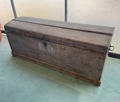 Holztruhe, Holzkiste, Vintage, Shabby Chic, mit Griffen, geb