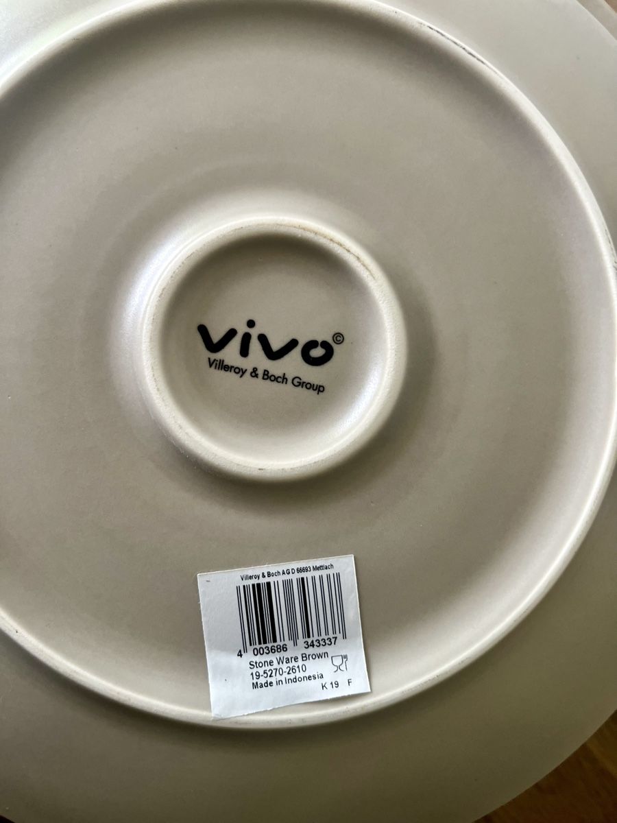 Villeroy & Boch Piatti: Assiette Villeroy & Boch, Stone Ware Brown, 6 pièces – Nuovo (secondo la descrizione) da Dornach venduto da hmk_bl6q 3