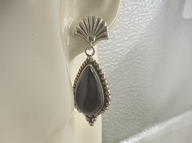 Orecchini pendenti & Orecchini a lobo: Ohrstecker Sterlingsilber mit Onyx – Nuovo (secondo la descrizione) da luzern venduto da Alpendorf1
