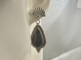 Ohrstecker Sterlingsilber mit Onyx