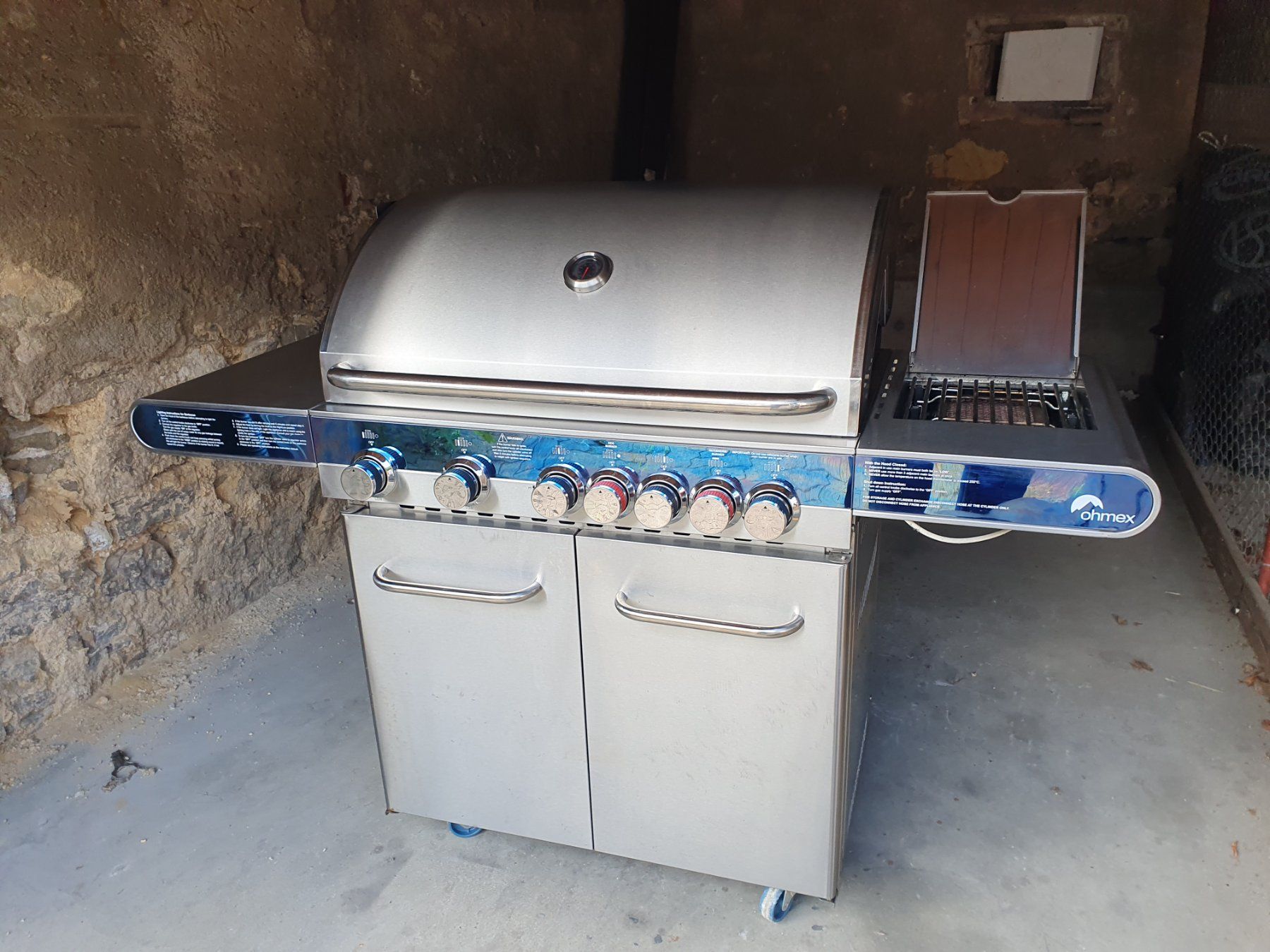 Ohmex Griglie: Ohmex Gasgrill 6 Brenner Edelstahl – Usato da Schupfart venduto da Tuefeli74 5
