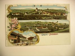farbigeLithoAK  ILLNAU, Ober-Jllnau