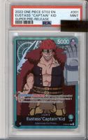 ONE PIECE EN Super pre Eustass"Captain"Kid (ST02-001) PSA9