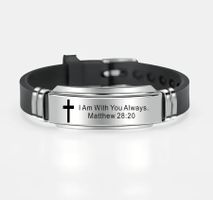Stilvolles Armband mit Bibelvers✝️🖤Bracelet Verset Biblique
